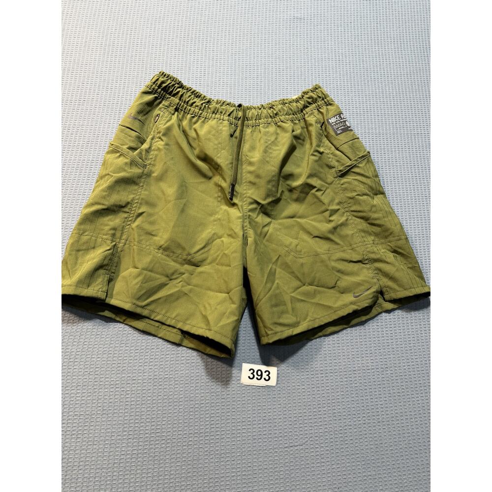 Nike Lined Running Short Men Sz‎  M Green  Brand New